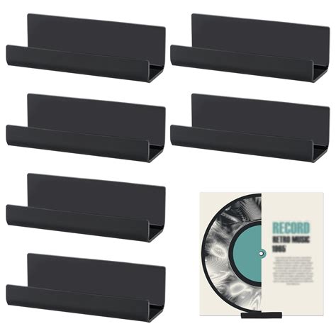 6pcs Wall Mount for Record Acrylic Album Record No Drill Tape Vinyl ...