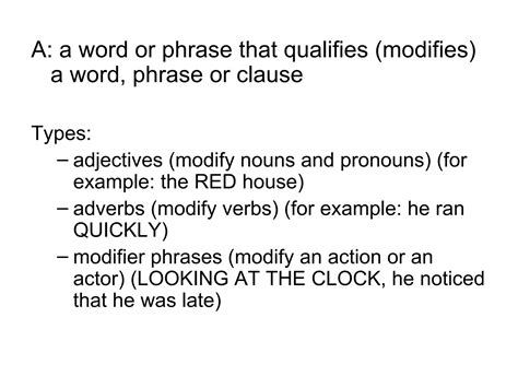 Use of Modifiers 的图像结果