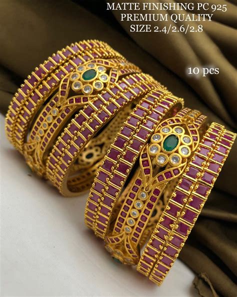 Matte Finish Premium Quality Bangles New Collection - Indian Jewelry ...