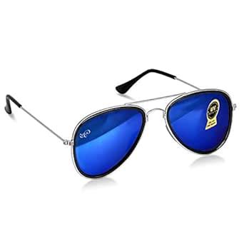 Buy PIRASO UV Protected Unisex Aviator Sunglasses (Blue) at Amazon.in