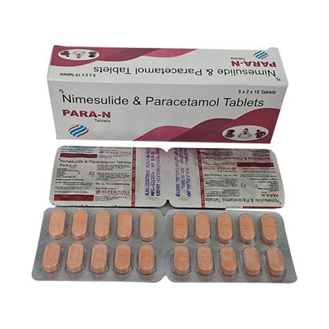 Nimesulide and Paracetamol Tablets Supernova Life Drugs Private Limite