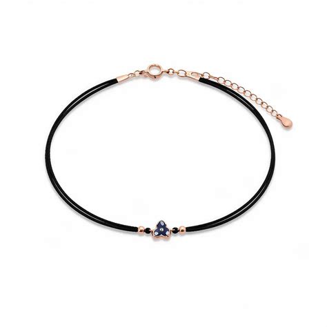 Royal Azure 925 Silver Rose Gold Clover Adjustable Bracelet – WHITEVELVET