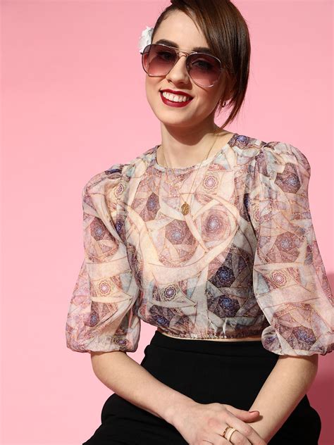 Athena Women Elegant Lavender Floral Sheer Top – Athena Lifestyle