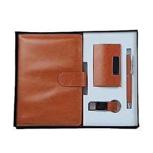 BLISSWELL 4 in 1 Corporate Gift Set with Multi-Functional Diary, Metal ...