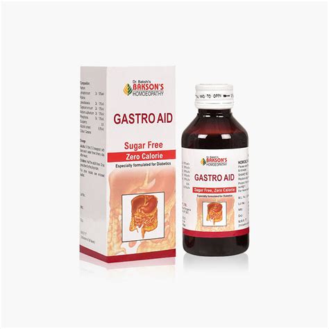 Bakson Gastro Aid Syrup (Sugar Free) 115ml for Digestive Support – Buy ...