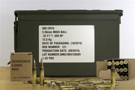 Federal 5.56 NATO 62 gr M855 Lake City SS109 Penetrator 900 Rounds in ...