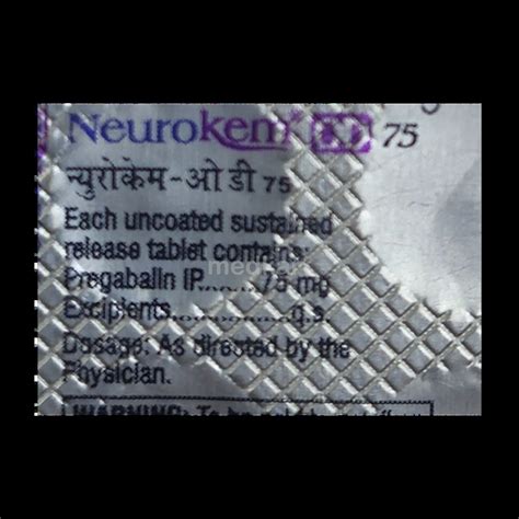 NEUROKEM OD 75MG TABLET 10’S: Uses, Price, Side Effects, & Generic ...
