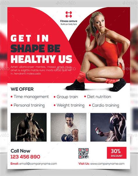54+ Printable Fitness Flyers - PSD, EPS, Word Formats | Free & Premium ...
