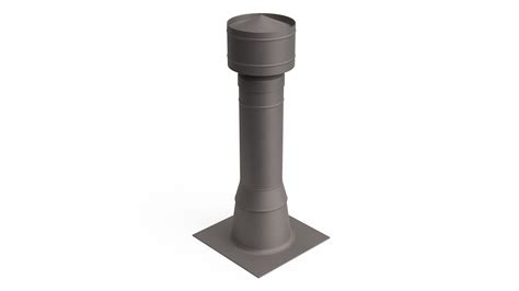 Wood Burning Chimney Black Metal 3D | 3D Molier International