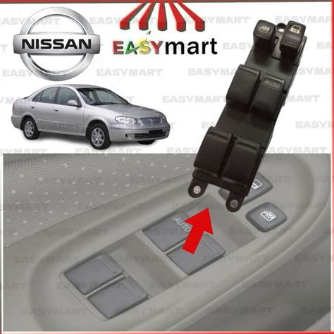 Nissan Sentra N16 Serena Old X-Trail Xtrail T30 Frontier D22 Power Window Main Switch Master ...