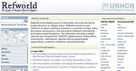 UNHCR relaunches Refworld as state-of-art online protection tool ...