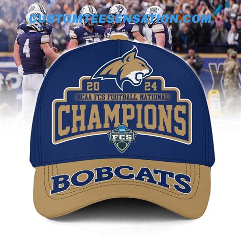 2024 NCAA FCS Football National Champions Montana State Bobcats Cap ...