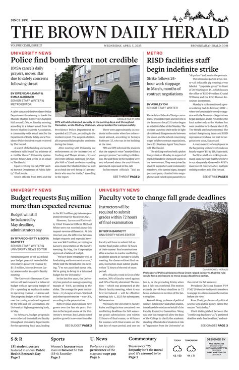 Wednesday, April 5th, 2023 by The Brown Daily Herald - Issuu