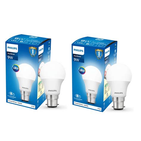 Buy Philips Ace Saver 9 Watt LED Bulb, Base B22 (Cool Day Light), Pack ...