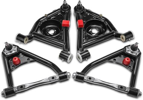 A-Premium Set of 4, Front Upper & Lower Tubular Control Arm Kit, with Ball Joint & Bushing ...