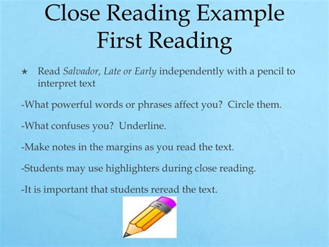Image result for Close-Reading Example