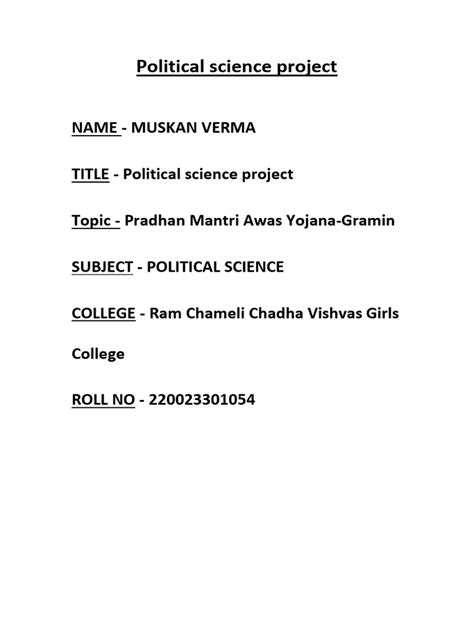 Image result for Political Science Project Paper Design