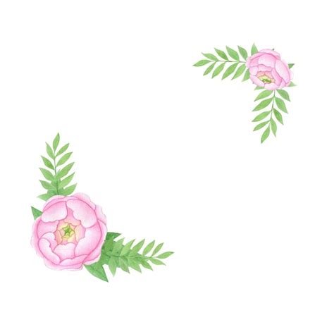 Watercolor illustration of a wreath of ranunculi | Premium Photo