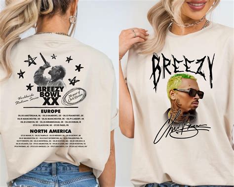 Chris Brown T-shirt, Breezy Bowl Merch, World Tour Shirt, Fan Merch, Breezy Bowl XX, Concert ...
