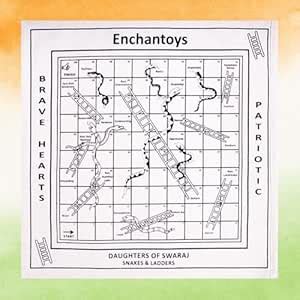 Buy Enchantoys Daughters of Swaraj Snakes & Ladders Cotton Fabric Board ...