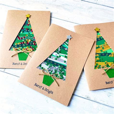How to Make a Christmas Shaker Card - Christmas Tree Design | Christmas ...