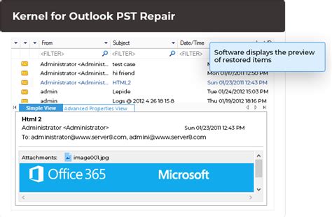 PST File Repair 的图像结果