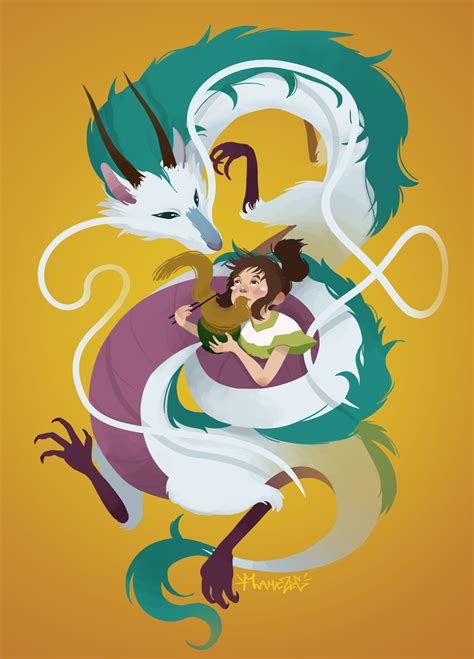 Spirited Away Haku Dragon And Chihiro