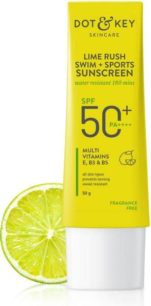 Dot & Key Sunscreen - SPF PA++++ PA++++ Lime Rush Swim+Sports Sunscreen ...