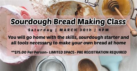 Sourdough Bread Making Class, North Shores Community Center, St ...