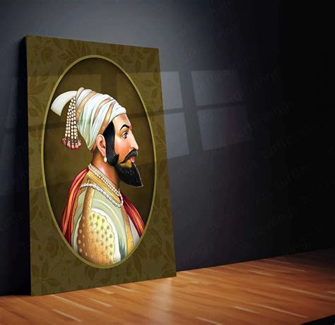 Chhatrapati Shivaji Maharaj Metal Frame - Honoring the Great Maratha L ...