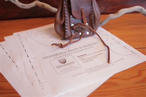 Image result for Pattern for Drawstring Leather Pouch