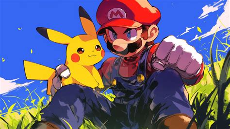 Image result for Mario Pikachu Drawing