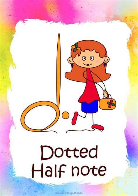 Dotted Half Note Clip Art