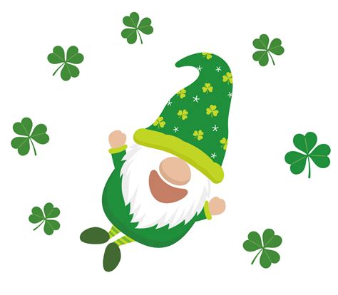 Vector St. Patricks Day Symbol Character With A Happy Smile And ...