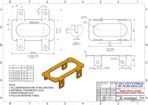 Image result for CAD Sheet Metal Tutorial