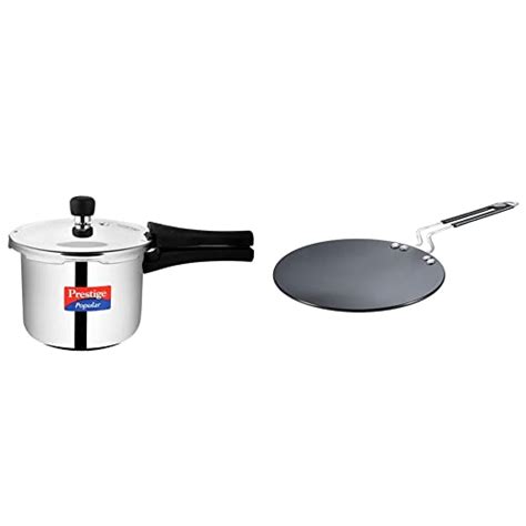 Buy Prestige Popular Stainless Steel Outer Lid Pressure Cooker, 3 ...