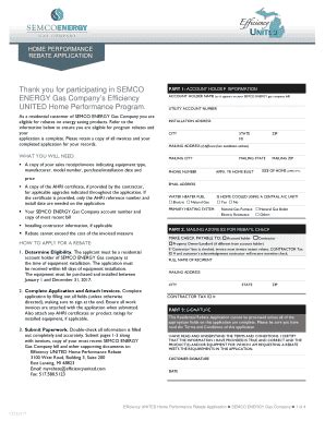 2017-2026 SEMCO ENERGY Gas Company Home Performance Rebate Application ...