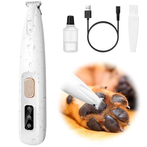Palksky Micro Precision Pet Trimmer, LED Screen Dog Paw Trimmer, Dog ...