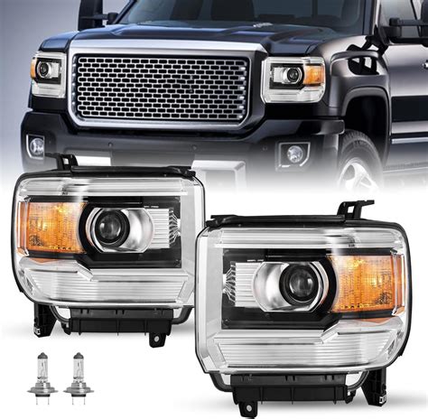 Amazon.com: SOCKIR Halogen Headlight Assembly Fits for 2014-2018 GMC ...