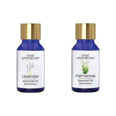 Palmarosa & Lavender Essential Oil Combo for Clear Skin & Healthy Hair ...