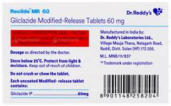 Reclide Mr 60 Tablet 15 - Uses, Side Effects, Dosage, Price | Truemeds