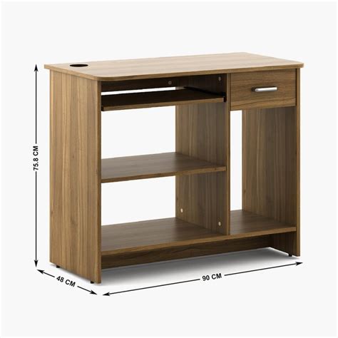 Buy Quadro Computer Table with Drawer - Brown from Home Centre at just ...