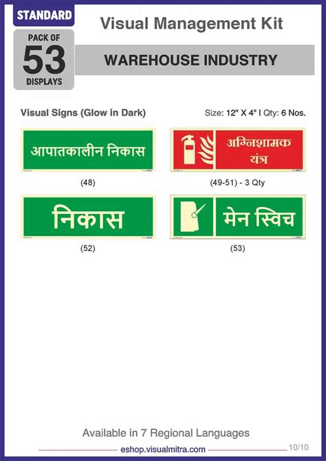 Standard Kit - Warehouse Industry Visual Management Kit – VisualMitra LLP