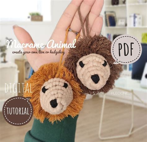 Macrame Animal Keychain Tutorial 的图像结果