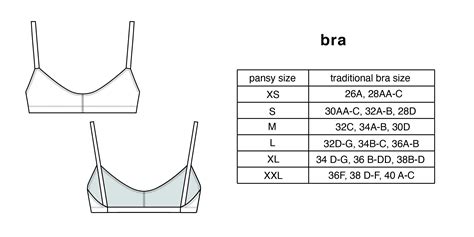 34b Bra Size Chart