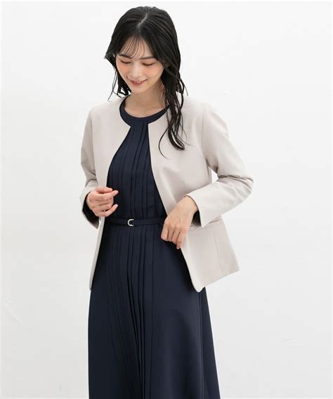 ノーカラージャケット: アウター｜ハニーズ公式通販