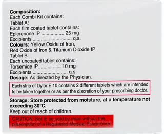 Dytor E 10/25 MG Combi Kit | Order Dytor E 10/25 MG Combi Kit Tablet ...