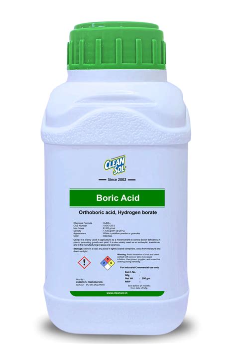 Cleansol Boric Acid | Cleaning & Buffering Agent