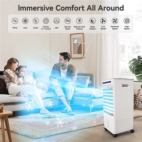 Portable Air Conditioners No Venting Required, 4-IN-1 Indoor Air ...