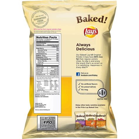 Lays Baked Chips Nutrition Information - Nutrition Information